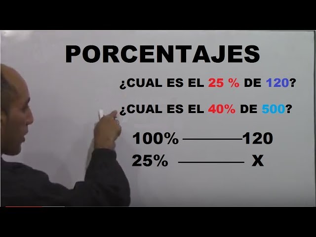 Cómo se aplica la regla de tres simple para calcular porcentajes