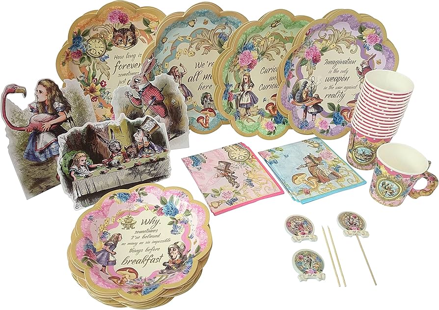 Cómo hacer un centro de mesa inspirado en Alicia en el País de las Maravillas