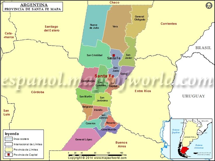 Qué departamentos componen la provincia de Santa Fe y cuáles son sus localidades